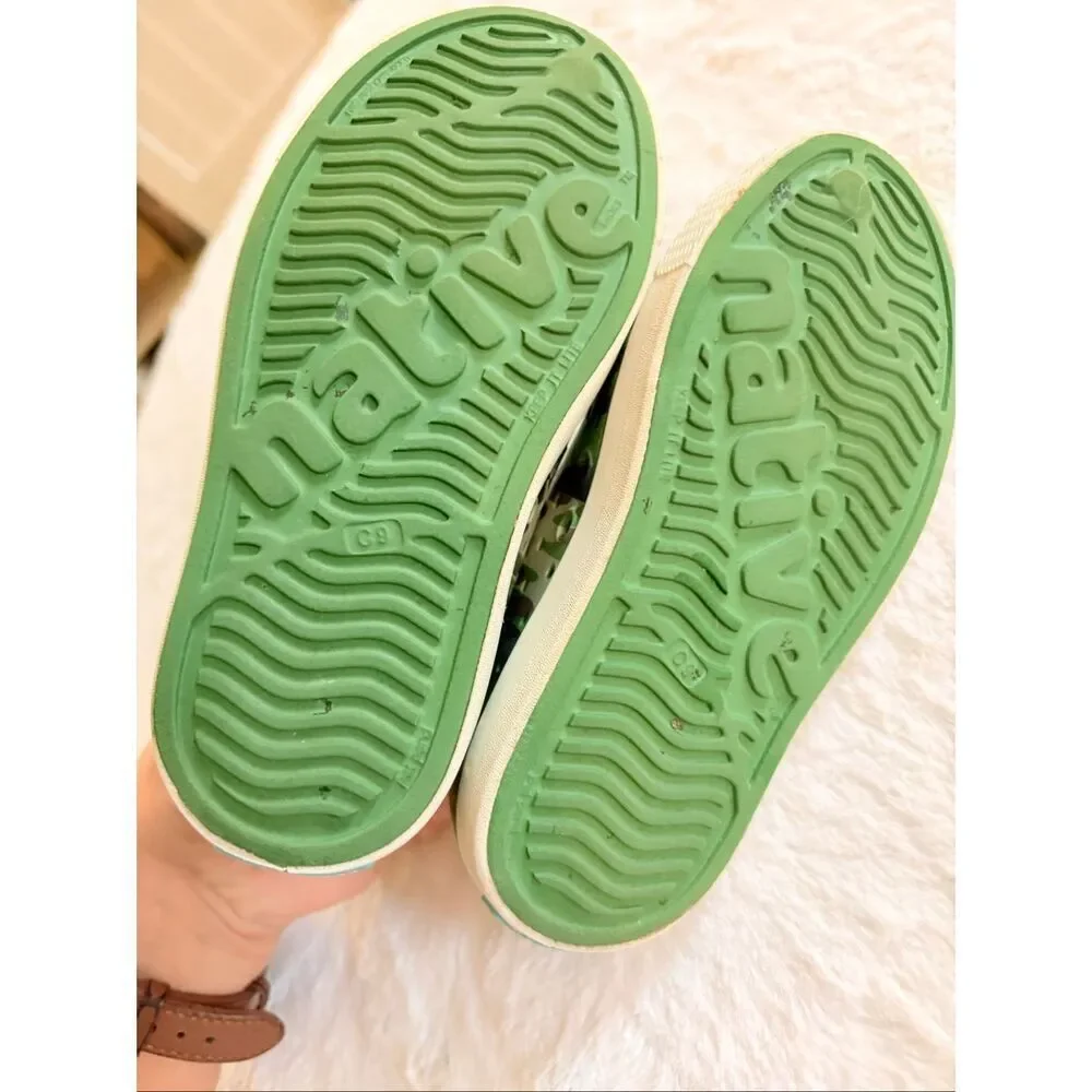 Native Shoes Green Camo size 9C